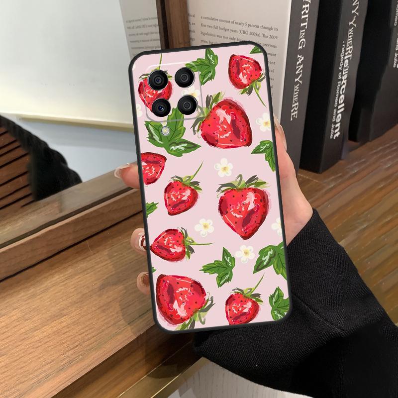 Strawberry Case For Samsung Galaxy M56 M06 M16 M36 M52 M32 M12 M54 M34 M14 M35 M55 M15 M11 M31 M13 M53
