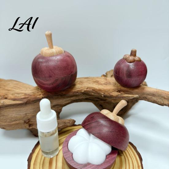 Spa Reception Scent Decor Mangosteen Passive Oil Diffuser Wooden Essential Creative Aromatherapy Non Electric Holder Diffusers No-Electric