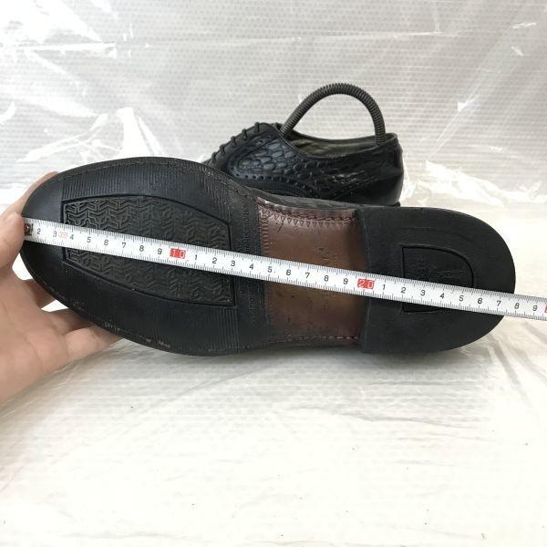 REGAL/Imperial Grade Premium Goodyear Leather Straight Tip Shoes/25.0E/Black/Business/Dress(USED)