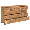ASKIM Braune Kommode mit Schubladen 79 x 40 x 133,5 cm