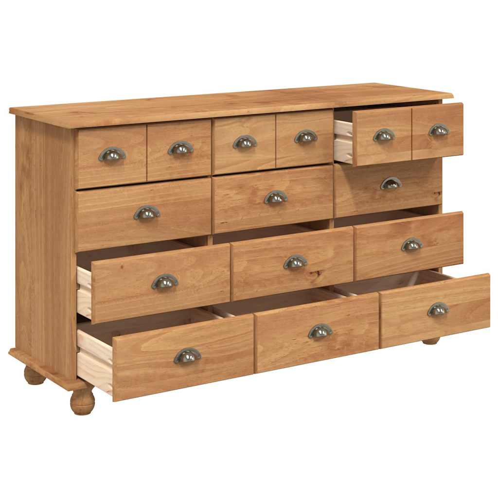 ASKIM Braune Kommode mit Schubladen 79 x 40 x 133,5 cm