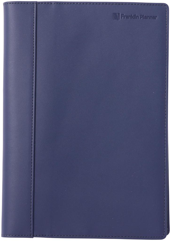Franklin Planner Organizer 1-Page-Per-Day 2026 January Start B6 Leather Navy 86545