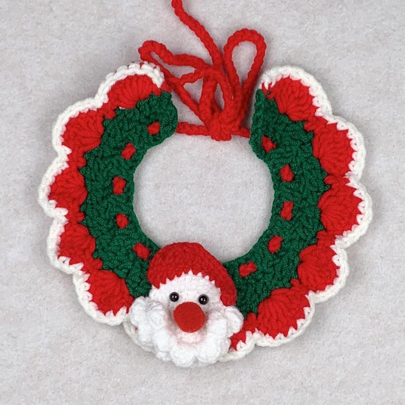 Christmas Cat Scarf: Warm Knitted Collar with Bell