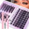 Diy Segmented Single-Cluster False Eyelashes Grafted Eyelashes Large-Capacity Combination Set