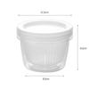 Refrigerator Freshness Box Portable Round Transparent Draining Double Layer Freshness Box Home Ginger Garlic Onion Storage Box
