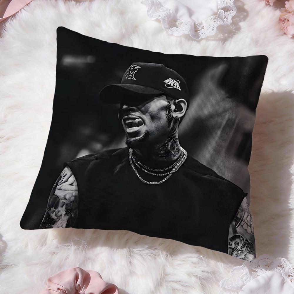 Hot C-Chris Brown Cushion Cover Premium Comfort Reversible Pillow Cove -Two in One Design for Any Room & Car Interior