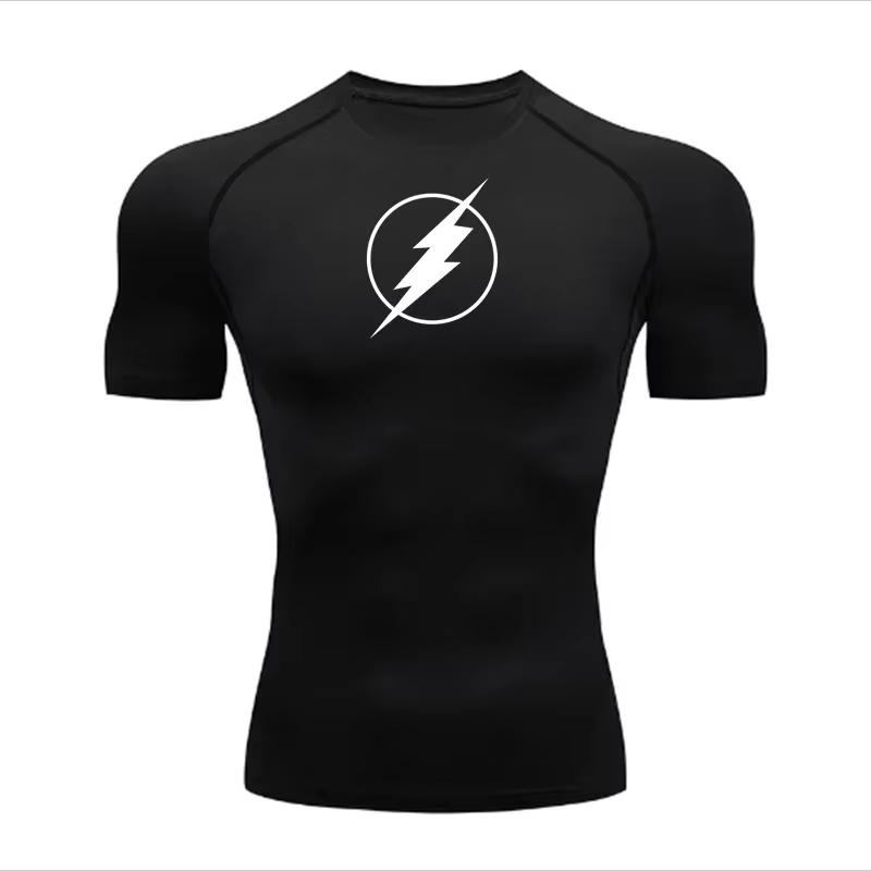 Jogging Quick-drying Breathable Top Summer Men's Running Compression T-shirt Short-sleeved T-shirt Gym Fitness Shirt ZY0025