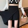 Side-slit Skirts Women High Waist Korean Fashion A-line Skirt Summer Elegante All-match Bottoms Streetwear Plus Size Female Clothes