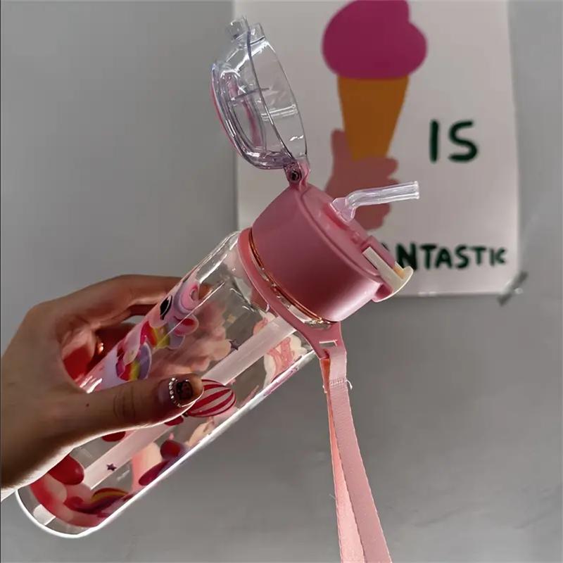 23.67oz Cute & Durable Space Cup BPA-Free High Temperature Resistant Portable Water Bottle for Outdoor Activities Perfect Gift