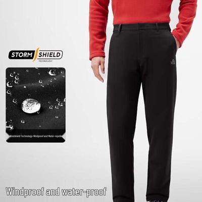 Men's Outdoor Windproof Water-Repellent Warm Hiking Pants