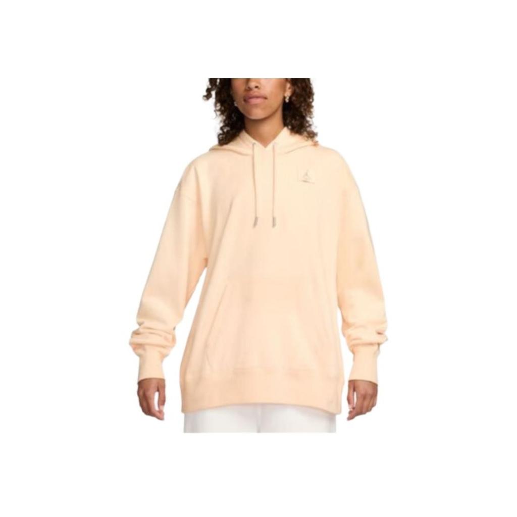 Jordan As W J Flt Flc Ft Po Comfortable Hooded Pullover Long Sleeve Sweatshirt Women sweatshirt Light-Pink HJ1312-838