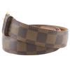 LOUIS VUITTON ceinture ellipse belt M6995 Brown Damier canvas mens Used
