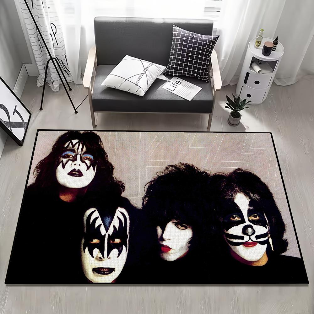 Rock Band Kiss Band Door Mat Welcome Entrance Balcony Bathroom Floor Non-slip Rug Bedroom Carpet Home Decoration