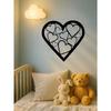 Modern Heart Metal Wall Decor Wedding Anniversary Gift Mother's Day Home Decoration Versatile Celebration Art