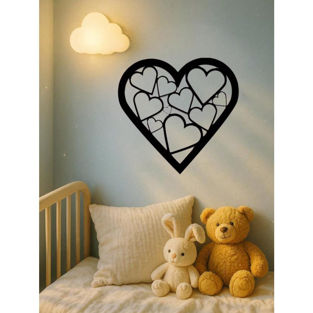 Modern Heart Metal Wall Decor Wedding Anniversary Gift Mother's Day Home Decoration Versatile Celebration Art