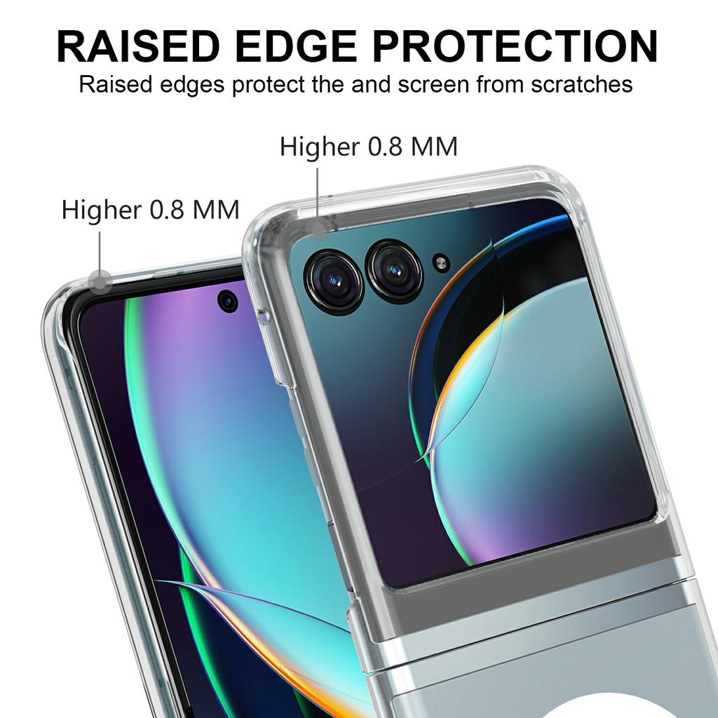For Motorola Razr 2025 Case TPU + Acrylic Magnetic Phone Cover