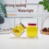ZISIZ 180ml Transparenter Glas-Honigtopf, 4er-Pack