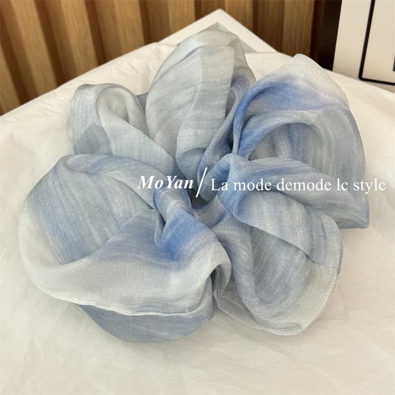 2025 High-End Tie-Dye Chiffon Hair Tie: Large Elastic Band for Women