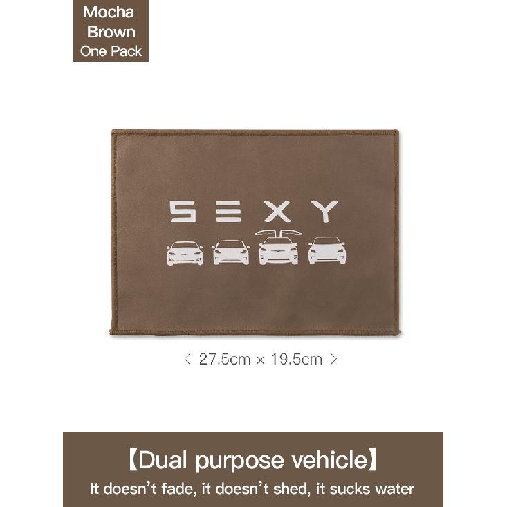 For Tesla Model 3 Model Y Model X Model S Coral Fleece Suede Car Wash
