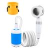 Portable Camping Shower USB Rechargeable Outdoor Hiking Camp Shower Pump Car Washing Pet Cleaning RV Traveling Electric Shower Head Sprayer