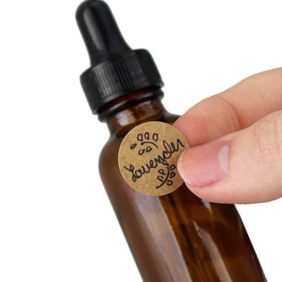 500 Stück Runde Selbstklebende Papieraufkleber DIY Backetikett Kuchen Deko Verschlussanhänger