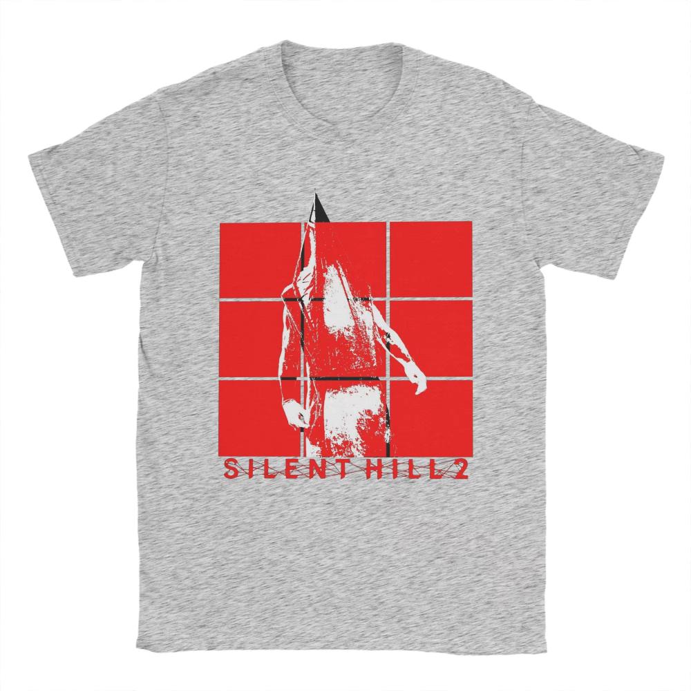 Silent Hill 2 Remake Tričko Pyramid Head pro muže ženy Vtipné bavlněné tričko s kulatým výstřihem a krátkým rukávem Originální oblečení