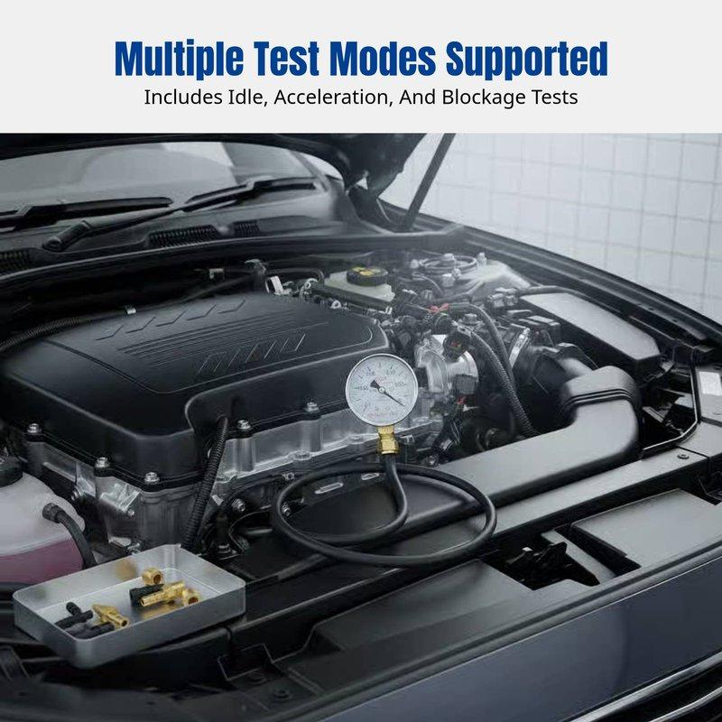 Vacuum Pressure Gauge, Automotive Negative Pressure Intake Diagnostic Tool, Precise and Fast Measurement Equipment Easy Install