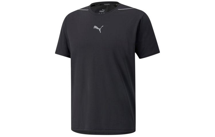 PUMA T Shirts Men s Black Crew Neck Thin Straight Fit 520851-01 S