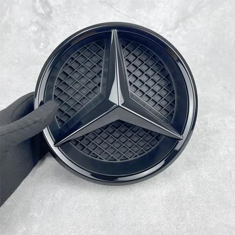 

New For Mercedes Benz Grill Badge Grid style Front Emblem for Mercedes benz AMG A B C E CLA CLS SLK GL Metris GLK GLA G R V VITO A-W176 2013-2018 чёрный