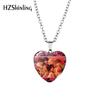 Stylish Bts Jewelry Heart Shaped Necklace Fashionable Alloy Long Chain Accessory