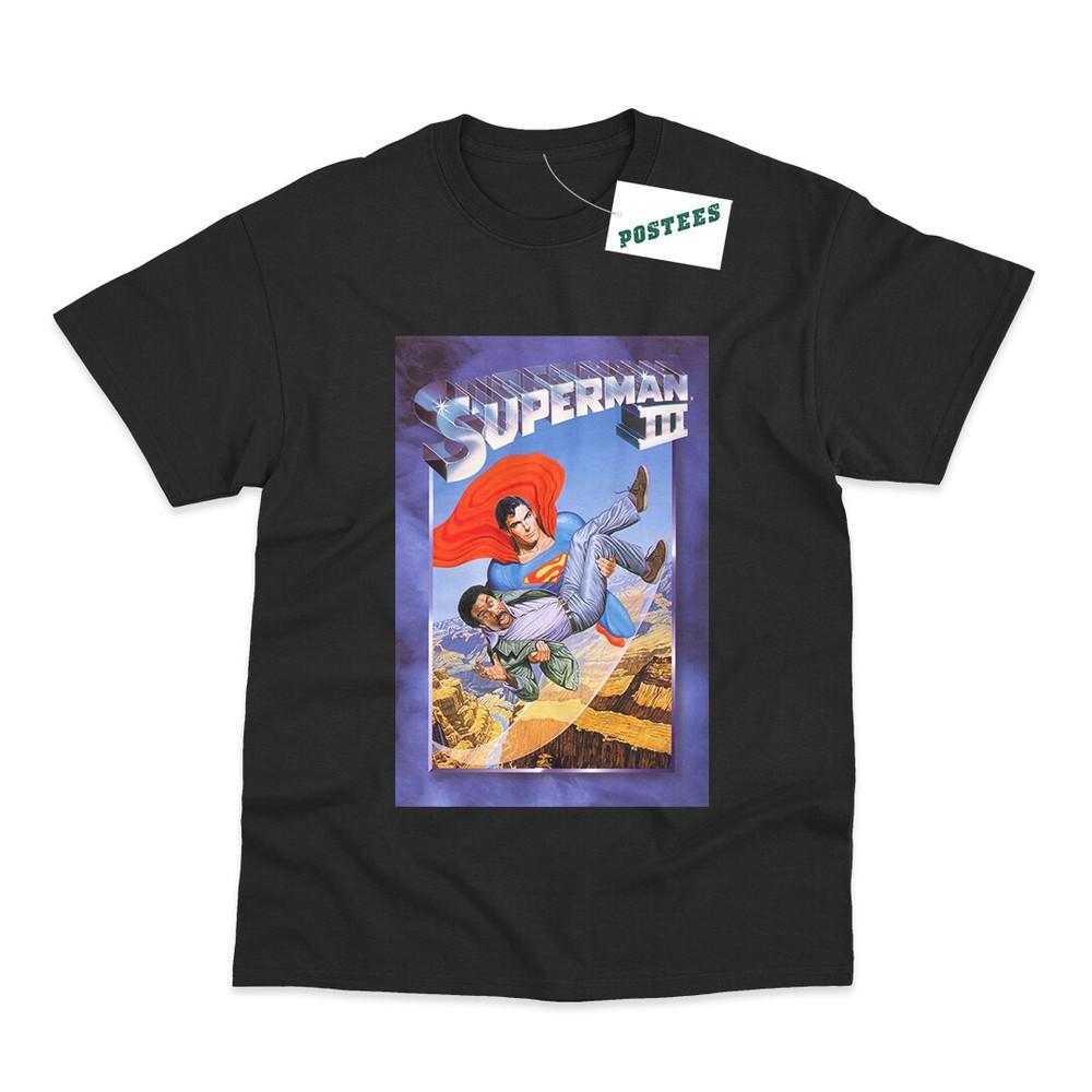 Retro Movie Poster Inspired By Superman III DTG Printed TShirt Unisex T-Shirt S