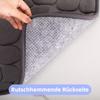 Tapis de Bain en Mousse à mémoire de Forme - Tapis de Douche Absorbant - Tapis de Bain - Antidérapant - 40 x 60 cm - Gris foncé