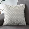 Handmade Cotton Rope Woven Lumbar Cushion Cover for Sofa