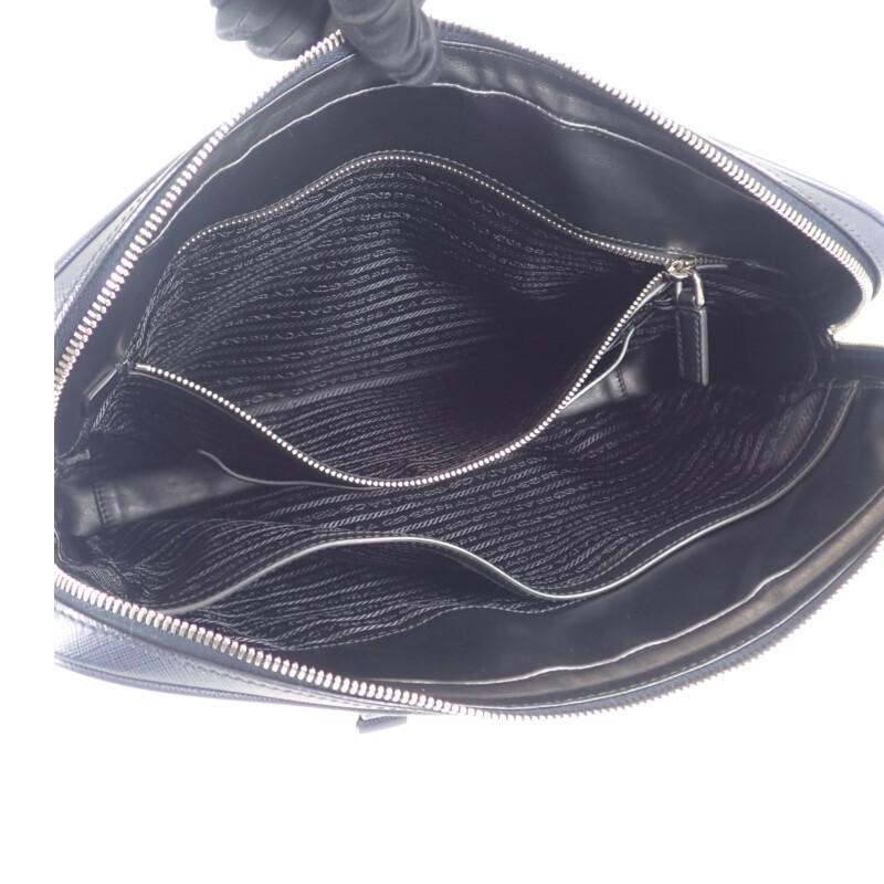 Prada 2VE3689Z2F0216 Aktentasche Marineblau Saffiano Herren