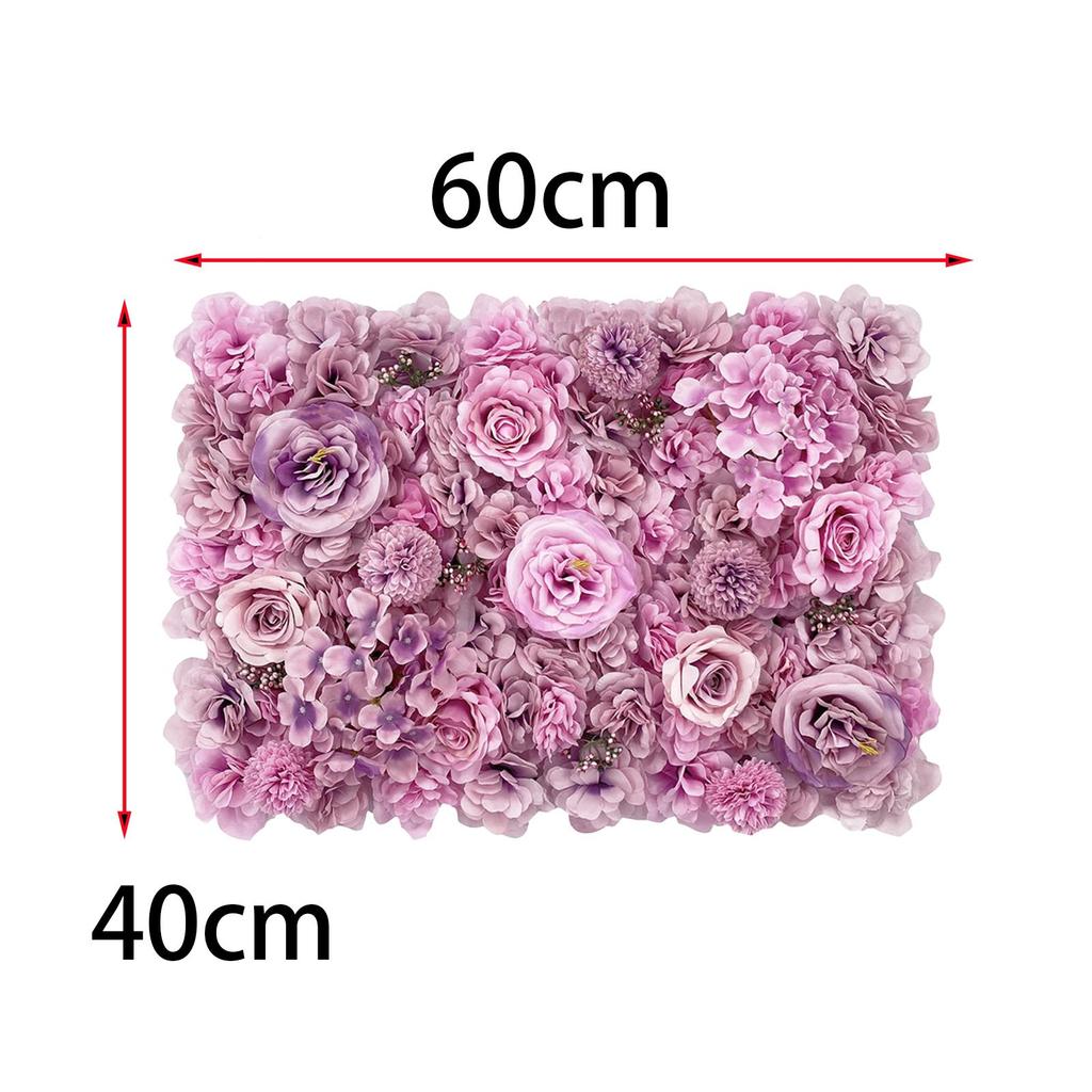 Artificial Flower Panel Decorative Romantic Valentines Day Gifts Rose Backdrop for Wedding Event Stage Valentines Day Wall Decor