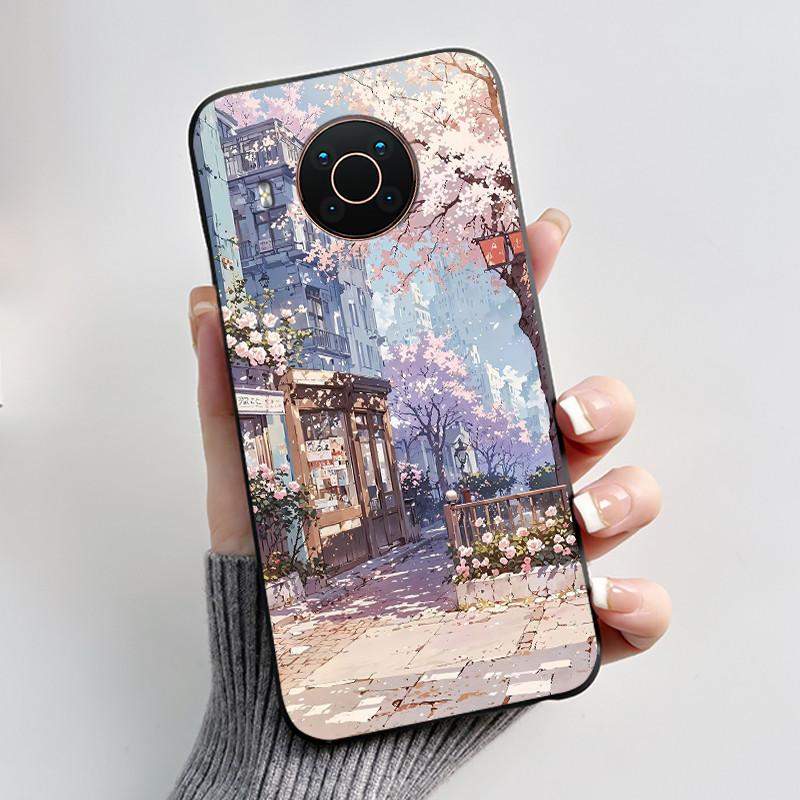 Custodia Per Nokia X10 X20 X100 Custodia per Telefono Nera Opaca Morbida TPU Copertura Protettiva Integrale Estetica Lusso Carina Cool Ragazzi Ragazze Guscio