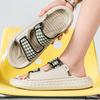 2026 Summer New Outdoor Dual Use Non Slip Soft Bottom Slippers with Shit Feeling, Exposed Toe One Word Trendy Dragging