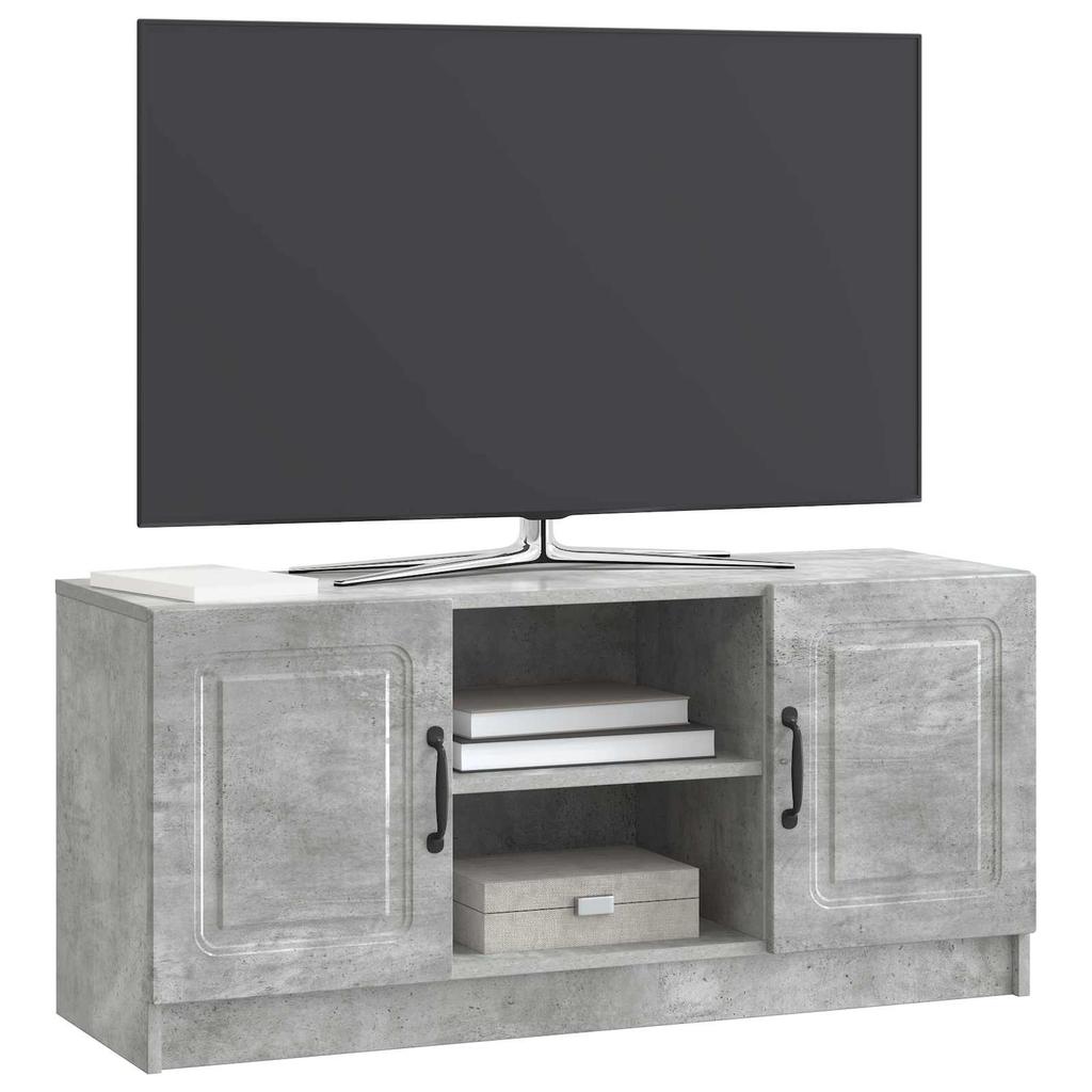 TV Cabinet Concrete Grey 102 x 34.5 x 47 cm Particleboard