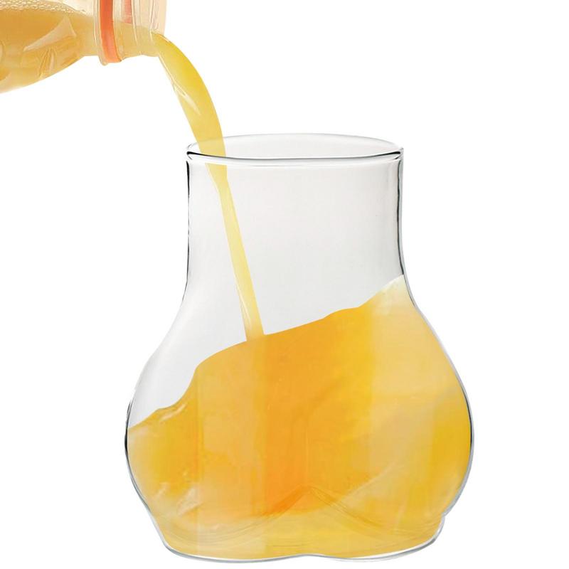 450ml Butt Drinking Cups Transparent Borosilicate Glass Coffee Mug Funny Coffee Mug Glass Women Body Ass Cup Milk Water Mugs
