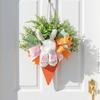 Decorative Style Easter Wreath Artificial Material Bunny Decoration Hanging Garland  Window Display