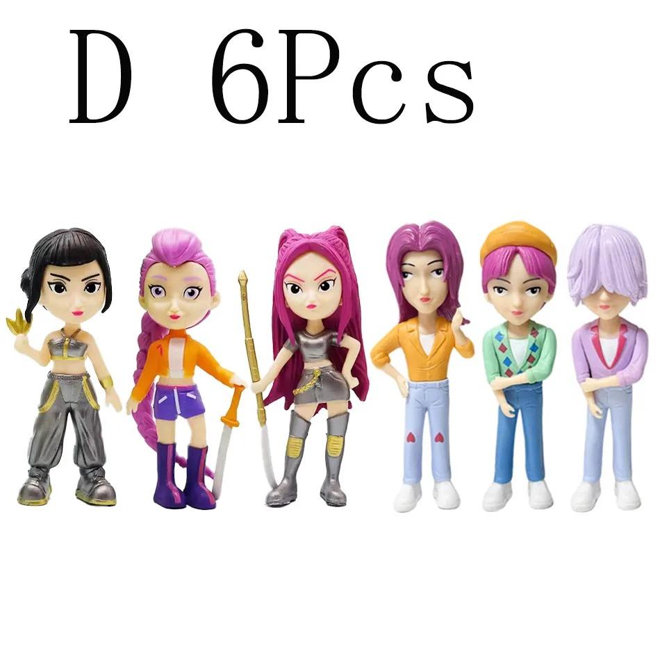 Hot Kpop Devil Hunter Rumi Zoe Mira Anime Polyvinyl Chloride Character Collection Desktop Trinkets Childrens Gift