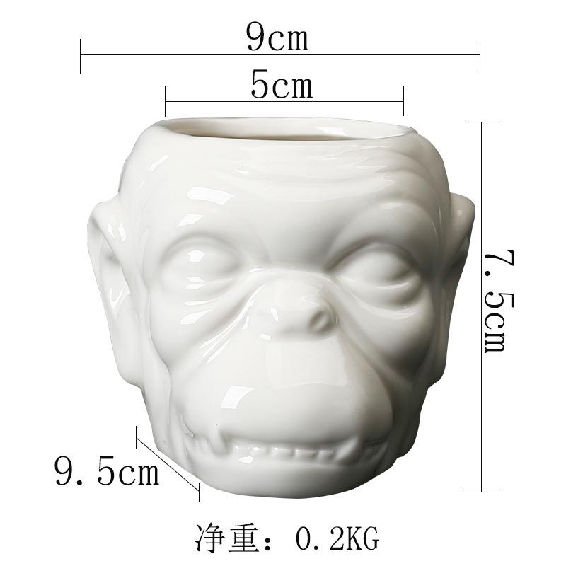 Gardening Succulent Flower Pot Ceramic Art Vintage Creative Plant Flower Pot does not contain plants