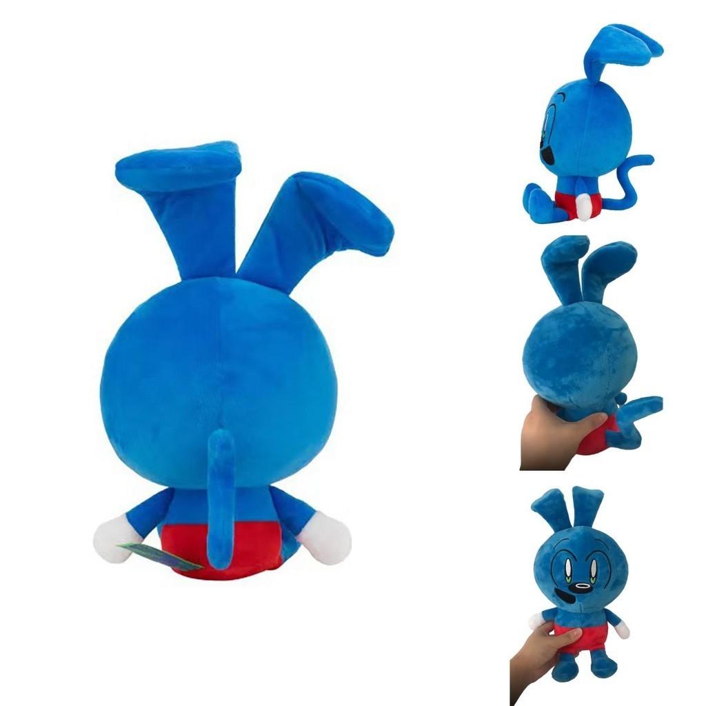 Riggy Plush Blue Rabbit Toy Cute Stuffed Animal Gift For Holidays 25cm Height
