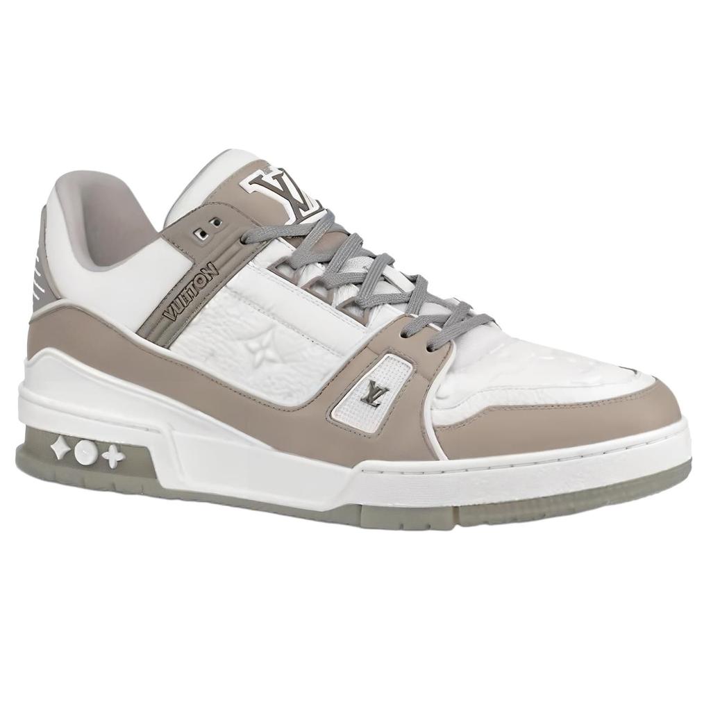 Louis Vuitton Trainer Sneakers 'Grey White' 1A8KB8