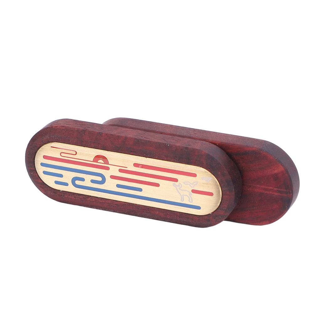 Wood Metal Haptic Slider Fingertip Toy Mechanical Push Card Toy Portable Fingertip Slider Toy for Of
