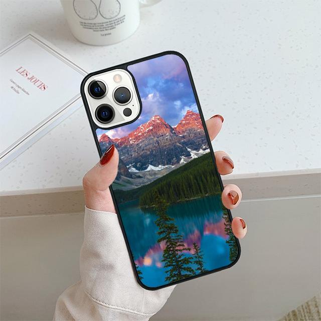 

Лес Горной Сосны Горная Вершина Туман Чехол для Телефона Для iPhone 17 Air 14 15 16 16e 13 12 Max Чехол Для Apple 11 Pro Max Plus iPhone 13