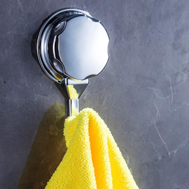 High Quality Easy to Install Hook Chrome-plated with Vacuum Suction Cup for Bathroom and Kitchen 1Pcs /3 Pcs