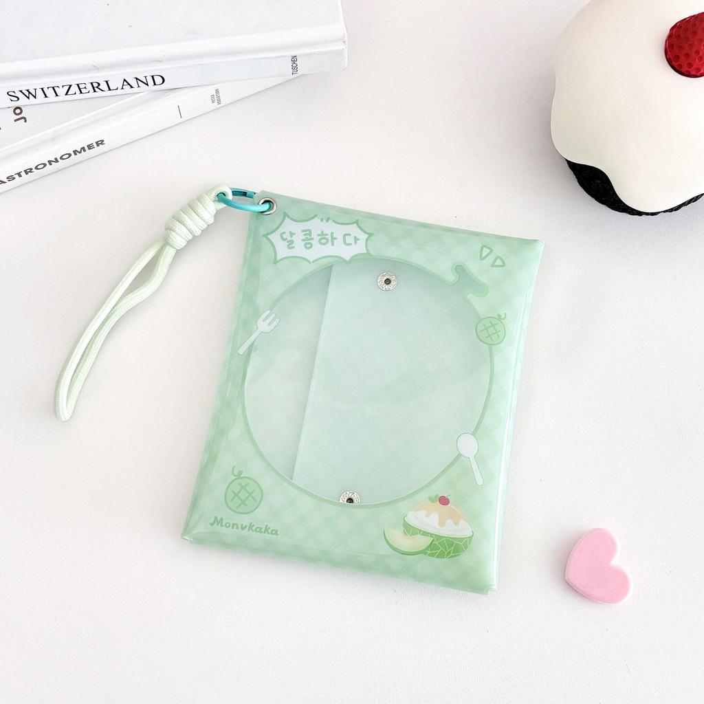 Transparent Doll Display Bag Colorful PVC Doll Carrying Case Dustproof Pouch with Lanyard Pendant Badge Storage Bag Supplies