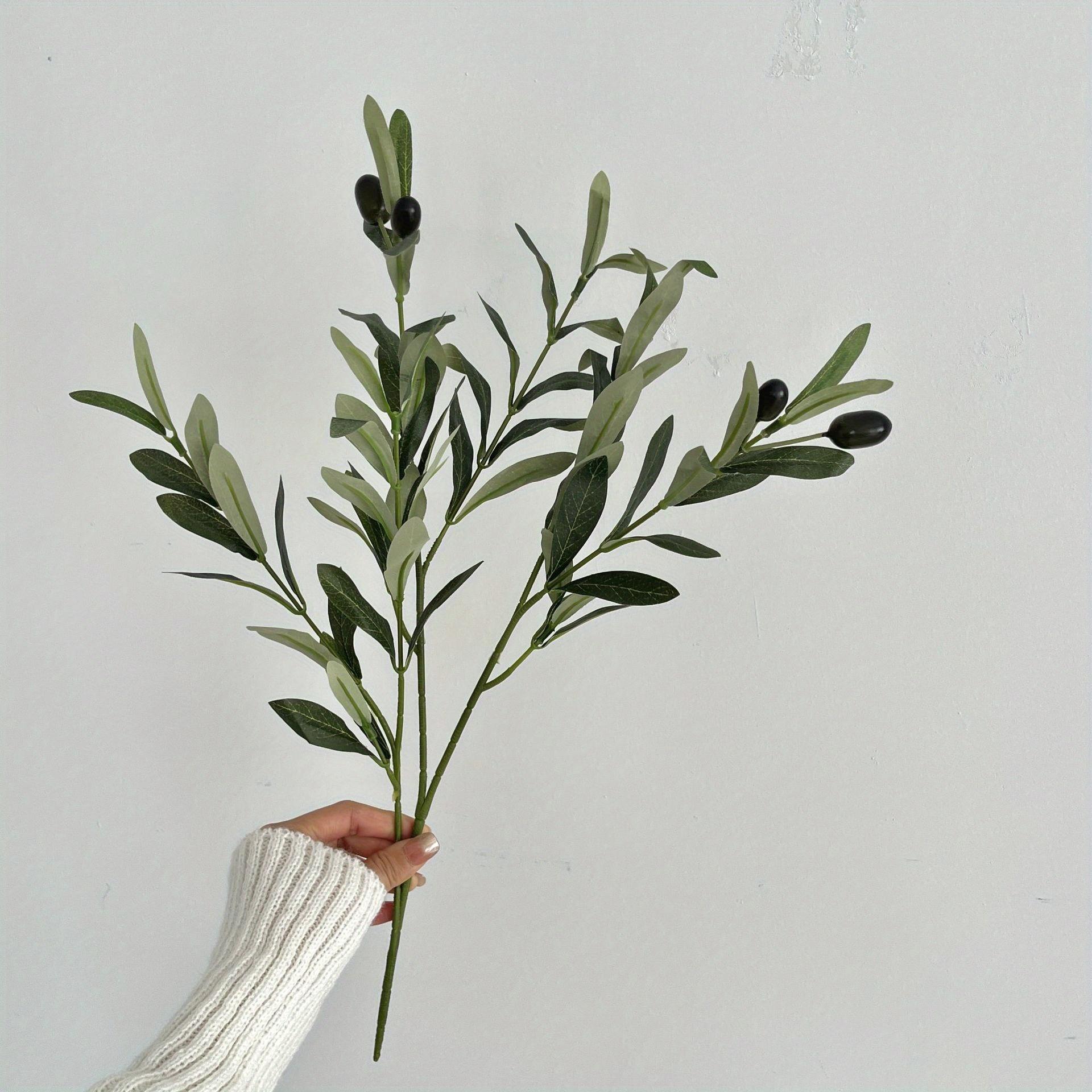 

Set Olive Branches Suitable for Decorating Your Home, Kitchen, Living Room, And Garden. Perfect for Creating Floral Arrangements for Weddings And Enga 10PCS
