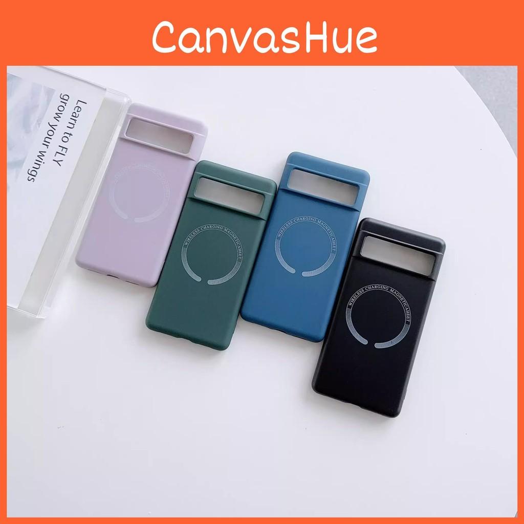 Magnetic Magsafe For Liquid Phone Case Google Pixel 8 8a Matte Shockproof Cover